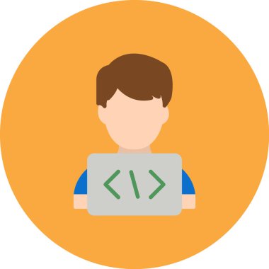 Her Kullanım için Programcı, Basit Vektör Simgesi