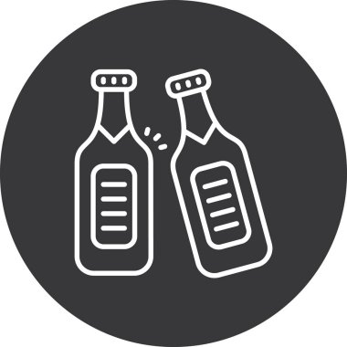 şişe simgesi vektör illüstrasyonu