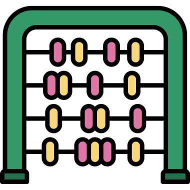 Kaküs simgesi. Web için matematik vektör simgelerinin özet çizimi