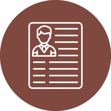 Bir kadın simgesi olan bir belgenin vektör illüstrasyonu