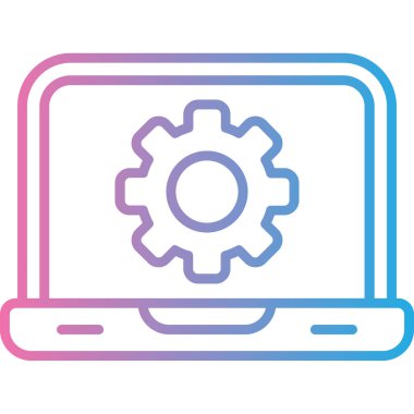 ayar renk simgesi ayarlanıyor. Basit vektör illüstrasyonu