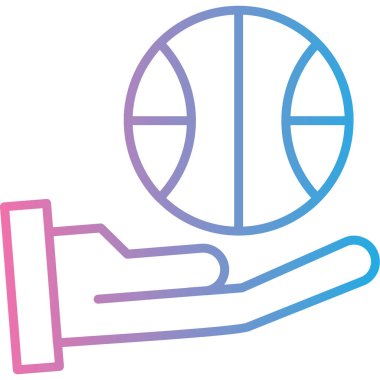 Beyzbol topu ikonu. vektör illüstrasyonu