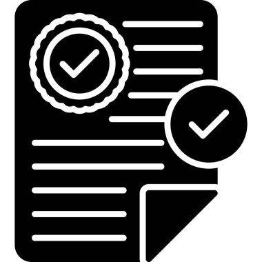 Kontrol listesi. Web simgesi basit illüstrasyon