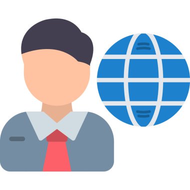 Küresel iş vektör simgesi