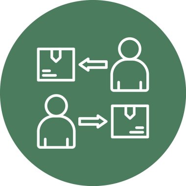 İş ve finans simgesinin vektör illüstrasyonu