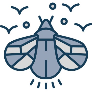 sinek simgesi, vektör çizimi