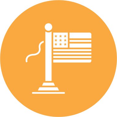 ABD bağımsızlık günü simgesinin vektör illüstrasyonu