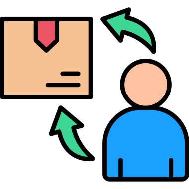 iş simgesi vektör illüstrasyonu