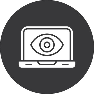 Göz simgesinin vektör illüstrasyonu