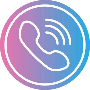 Telefon simgesinin vektör illüstrasyonu