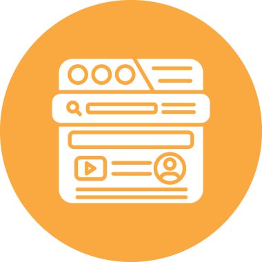 seo modern simgesinin vektör illüstrasyonu