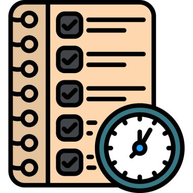 Kontrol listesi. Web simgesi basit tasarım