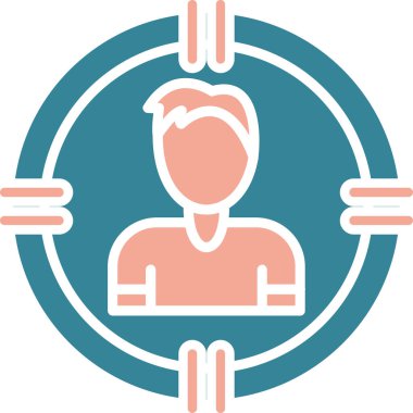 avatar. Web simgesi basit illüstrasyon