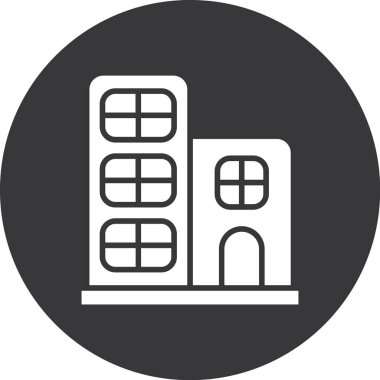 Bir ev simgesinin vektör illüstrasyonu