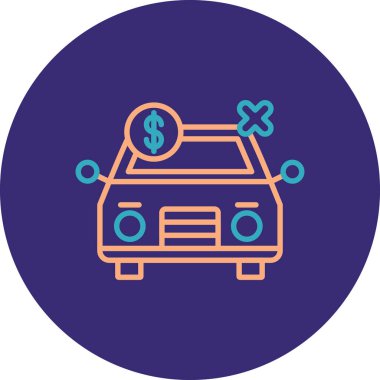 - Araba. Web simgesi basit illüstrasyon