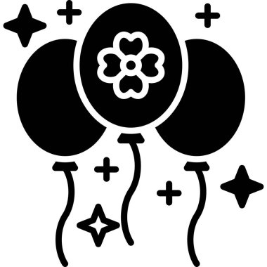 çiçek simgesi vektör illüstrasyonu