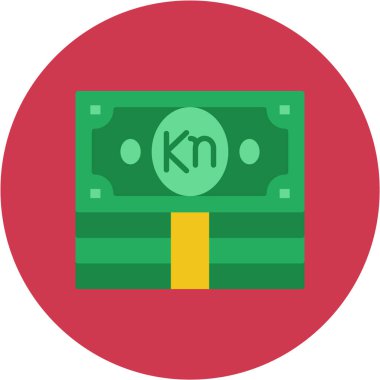 para birimi işareti düz vektör simgesi