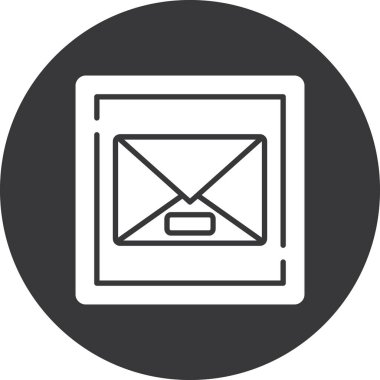 Mektup. Web simgesi basit illüstrasyon