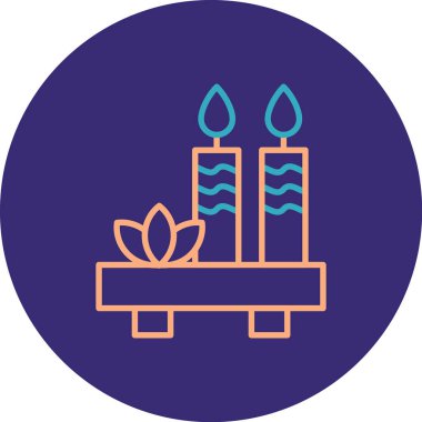 Mum simgesinin vektör illüstrasyonu