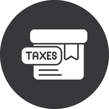 Vergi simgesinin vektör illüstrasyonu