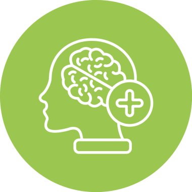 İnsan beyni vektör simgesi modern simge