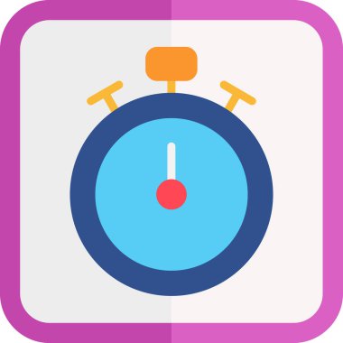 Saat. Web simgesi basit illüstrasyon