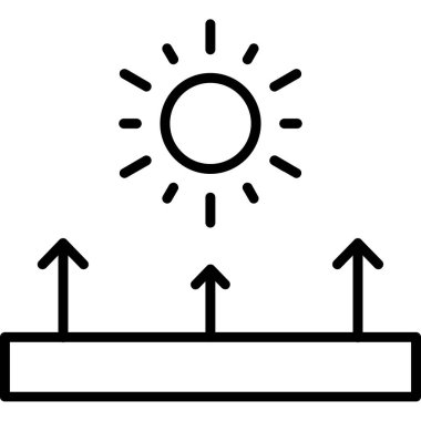 Güneş Simgesi Vektör illüstrasyonu