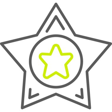 yıldız simgesi, vektör çizimi