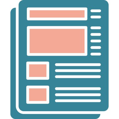 Düz biçimli web sayfası yerleşim simgesi