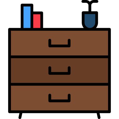 Masa. Web simgesi basit illüstrasyon