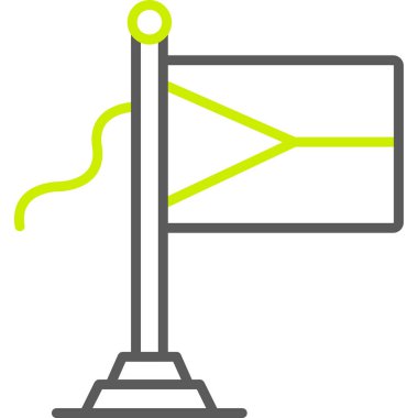 bayrak ikonu vektör illüstrasyonu