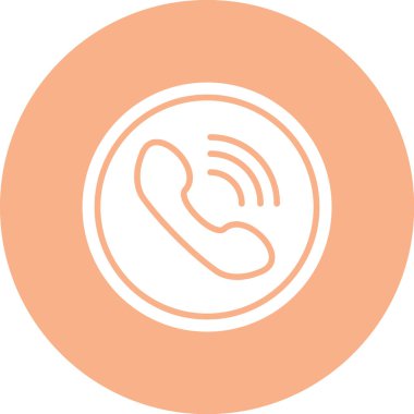 Telefon simgesinin vektör illüstrasyonu