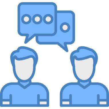 Sohbet simgesi, vektör çizimi