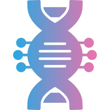 DNA simgesinin vektör illüstrasyonu