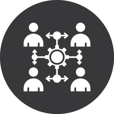 İnsan simgesinin vektör illüstrasyonu