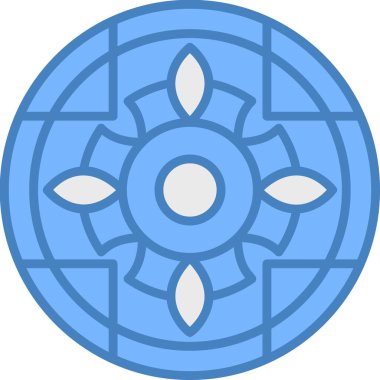 Ay ikonu vektör illüstrasyonu