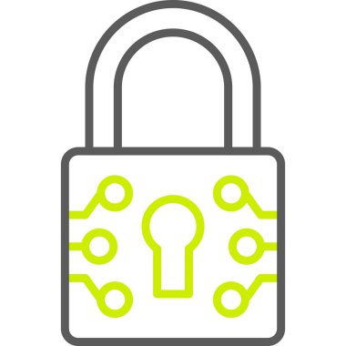 ikon vektör illüstrasyonunu kilitle