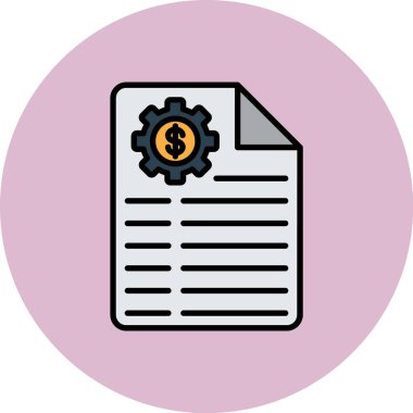 para ve iş simgesi, vektör illüstrasyonu