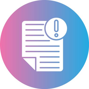 Belge simgesinin vektör illüstrasyonu