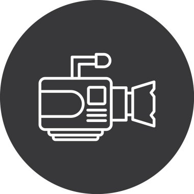 Kamera. Web simgesi basit illüstrasyon