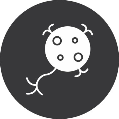 Bir örümcek simgesinin vektör illüstrasyonu