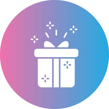 hediye kutusu simgesi basit tasarım