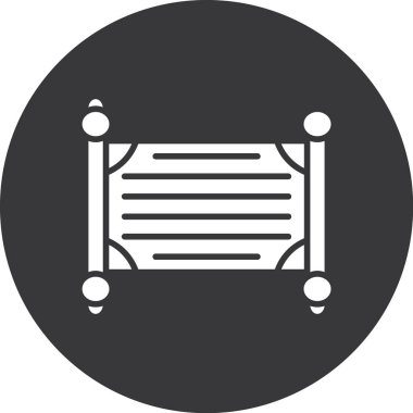 Modern b 'nin vektör illüstrasyonunda müziğin eksik simgesi