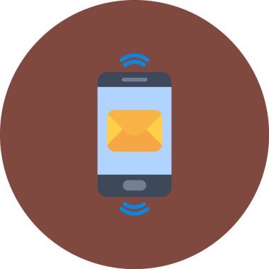 Mektup. Web simgesi basit illüstrasyon