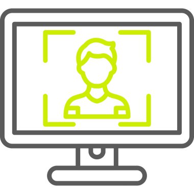 Bilgisayar. Web simgesi basit illüstrasyon