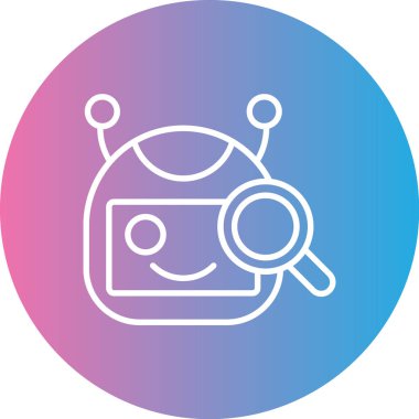 Robot simgesinin vektör illüstrasyonu