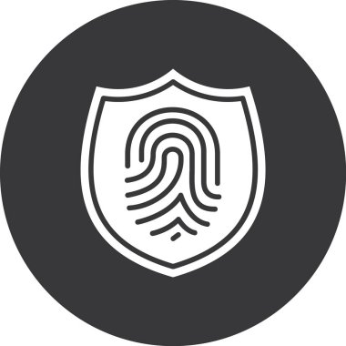 Modern kalkan simgesinin vektör çizimi