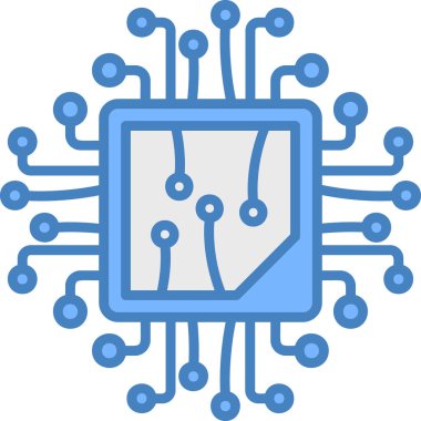 çip devre yonga simgesi - ana hat biçimi