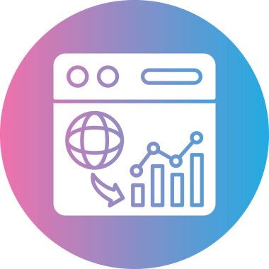 seo modern simgesinin vektör illüstrasyonu