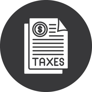 Vergi simgesi vektör illüstrasyonu